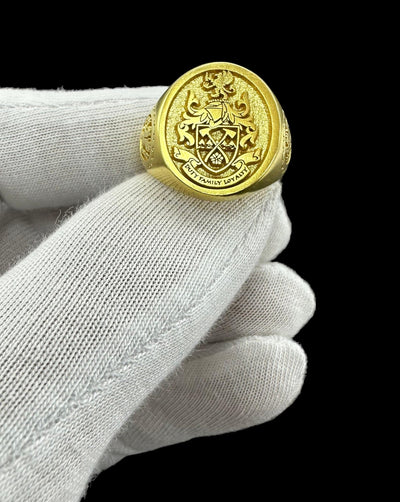 Coat of Arms Ring, Family Crest Rings, Custom Signet Ring, Crest Ring, Family Crest Signet Ring Christmas Gift